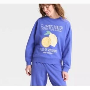 Grayson Threads Womens Sunshine Lemons Graphic Sweatshirt
